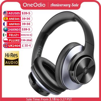 Oneodio A10 Hybrid Active Noise Cancelling Headphones Blueto