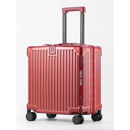 新款牛貨18寸商務電腦箱超靜音萬向輪登機箱密碼旅行箱男女行李箱