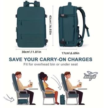 跨境旅行雙肩包男女大容量超輕便多功能行李背包學生出行差旅游包