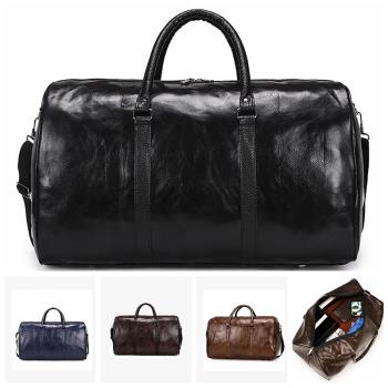 Leather Travel Bag Large Duffle Independent Big Fitness Bags