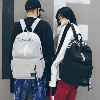 Black Schoolbag Large Capacity Student Backpack Travel Stora