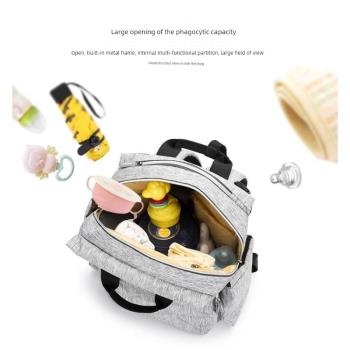 - Mommy Bag Multifunctional Fashion Baby Backpack Embroidere