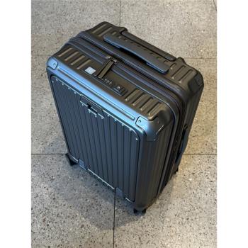 日本20寸前置開口旅行箱男女皮箱萬向輪登機箱擴充套件拉鏈箱靜音輪包