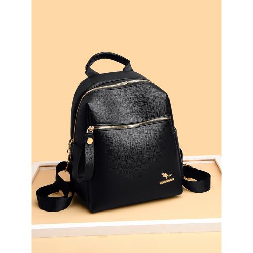 女包雙肩包真皮2024新款時尚休閑簡單大容量女士上班旅行背包書包