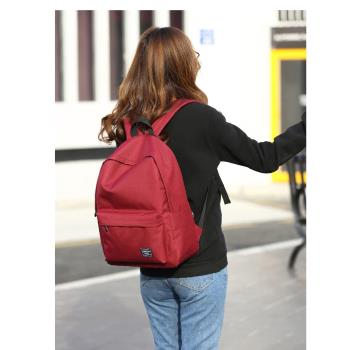 spao經典款雙肩背包正品正紅色學生校園書包外出雙肩包大容量背包