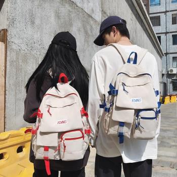 雙肩包男士大容量書包女大學生高中初中生電腦背包2022新款旅行包