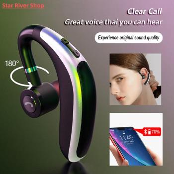 Single Ear Bluetooth 5.0 Headset With Mic Car Business Wirel