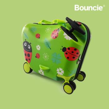 bouncie兒童行李箱可坐騎女可登機旅行箱男童寶寶18寸騎行拉桿箱