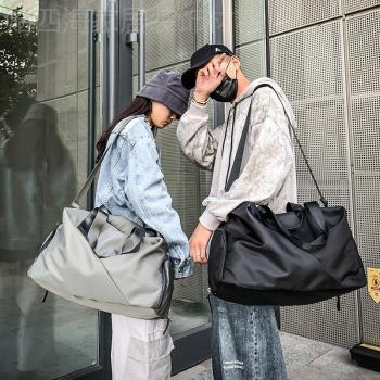 女生短途旅行包女大容量輕便可折疊手提行李包待產包收納袋健身包