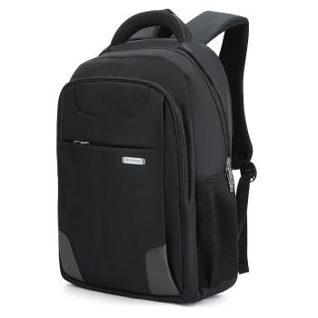 黑色雙肩包男士大容量商務旅行包電腦背包時尚初中高中大學生書包
