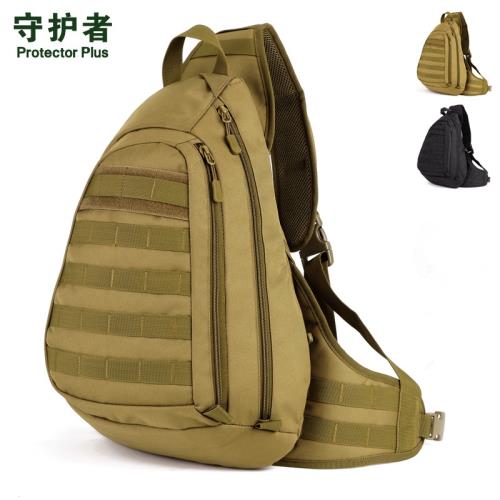 守護者戶外大胸包大容量休閑包旅行包騎行背包單肩包A4斜挎包男包