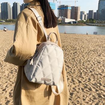 貝殼小香風時尚潮流日韓雙肩包大學生輕便揹包街頭洋氣簡約單肩包