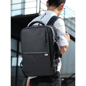 休閑雙肩包多功能男士背包書包商務大容量出差旅行李包17寸電腦包