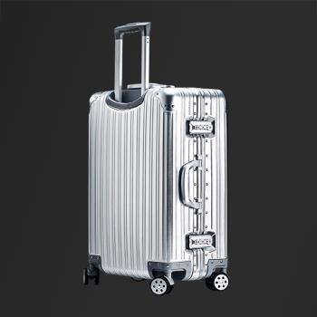 鋁鎂合金24寸拉桿箱鋁框銀色學生行李箱容量登機26寸旅行箱工具