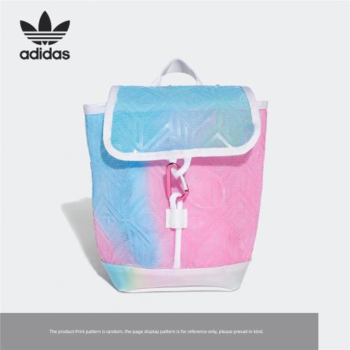 Adidas/阿迪達斯正品2021年夏季新款女子三葉草雙肩背包 H38863