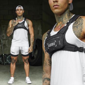 ASRV戰術背包男士新款健身多功能包反光背心運動腰包戶外雙肩胸包