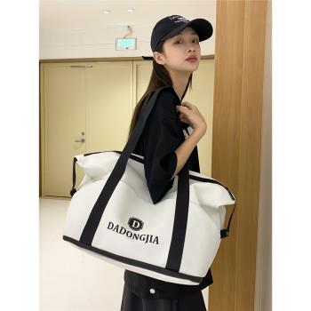可套拉桿箱上的旅行包女大容量提包短途出差輕便手提行李包收納袋