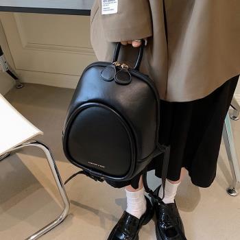 高級個性感韓范雙肩包女新款小眾設計軟歐小背包大學生簡約書包