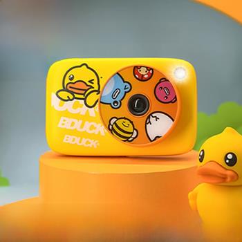 B.Duck新款小黃鴨兒童相機可拍照可打印數碼小型照相機女孩子玩具