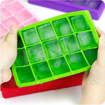 酒吧方冰塊15格6格8格硅膠冰塊模具方形冰塊制冰器冰格模具