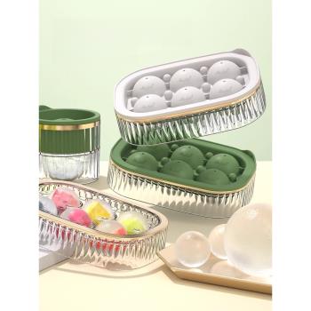 冰球模具食品級矽膠凍冰塊模具家用冰格製冰盒冰箱凍圓球冰塊神器