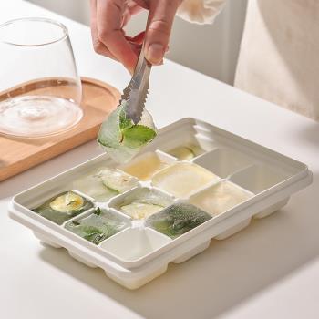 韓國食品級冰塊模具大號冰格軟矽膠冰箱凍冰塊易脫模家用製冰神器