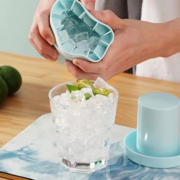 冰格硅膠食品級圓筒冰塊模具冷飲冰塊速凍器大容量制冰凍冰塊模具
