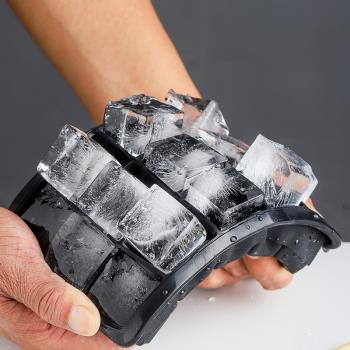 凍冰塊模具帶蓋硅膠冰格冰盒酒吧威士忌方形制冰器雞尾酒冰球模型