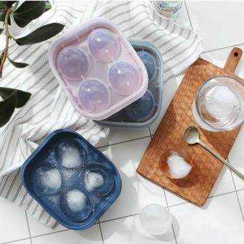 韓國進口 冰塊模具威士忌制冰盒 食品級硅膠居家用制冰模凍冰格
