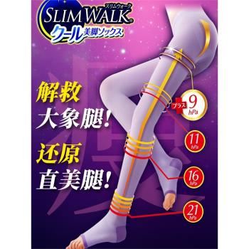 日本Slimwalk美腿塑形婦消睡眠襪