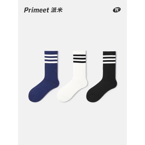 襪子男女網球長襪潮三條杠條紋學院風運動羽毛球棉夏季黑白中筒襪