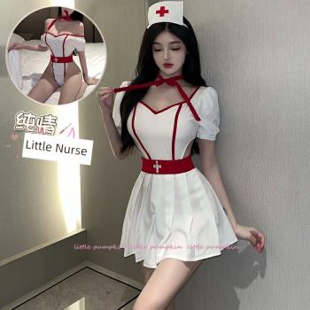 做你的貓護士制服包臀透視連衣裙