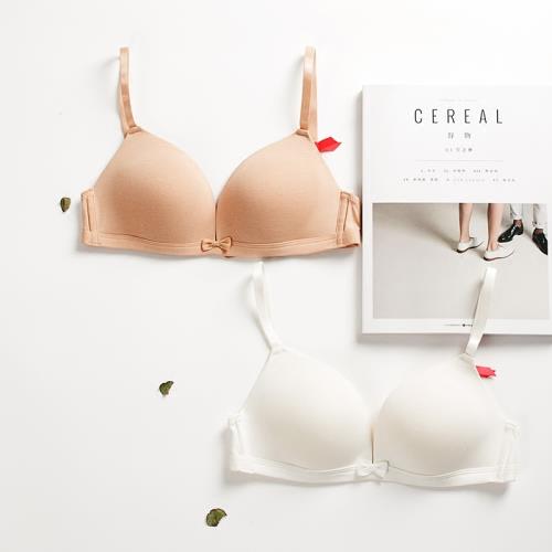 春夏少女士性感薄款無痕睡眠內衣舒適透氣純棉無鋼圈文胸套裝