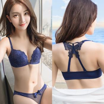 夏美背無鋼圈前扣文胸運動背心式 一片式無痕小胸厚薄款聚攏內衣