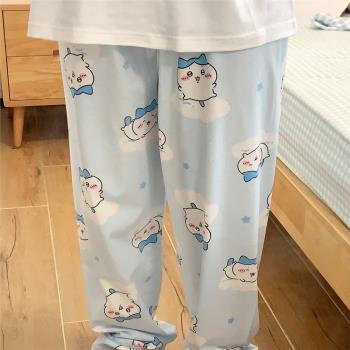 女春秋季純棉可愛學生宿舍睡褲