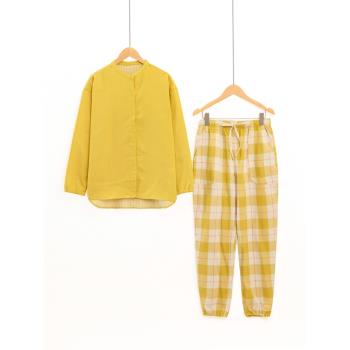 純棉簡約風格情侶款家居服套裝