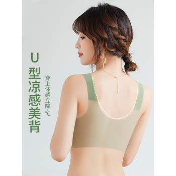 美背大胸顯小無痕冰絲運動內衣