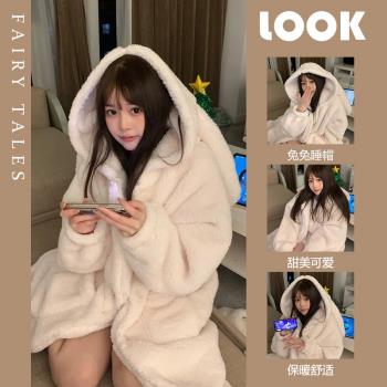 少女珊瑚絨冬季2023年新款睡衣