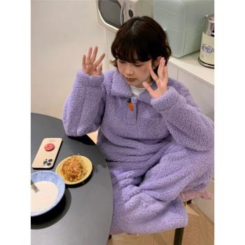 甜美少女珊瑚絨2023年新款睡衣