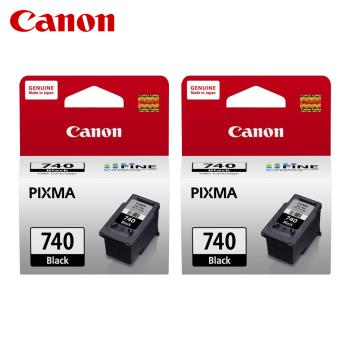 【Canon】 PG-740 2入組 原廠黑色墨水匣 PG740