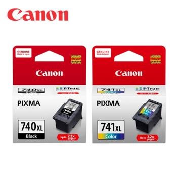 【Canon】 PG-740XL CL-741XL 組合包 原廠黑色高容量墨水匣 PG740XL CL741XL