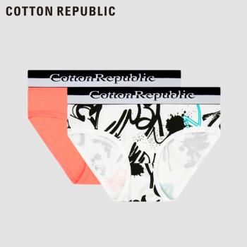 Cotton Republic/棉花共和國2022年春夏新款女士棉質印花三角內褲