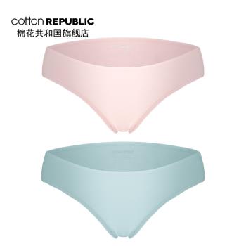Cotton Republic/棉花共和國女士冰氧吧涼感三角清爽內褲2條