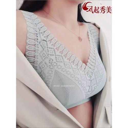 鳳起秀美無鋼圈F0111舒適健康養護文胸薄款性感蕾絲聚攏透氣內衣