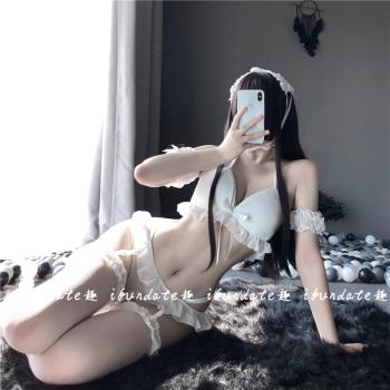 軟妹透視內衣套裝性感丁字褲