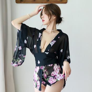 女日式和服復古性感睡裙浪漫內衣