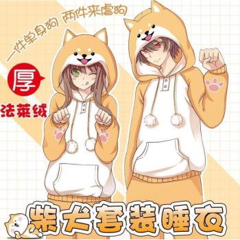 連體睡衣動漫法蘭絨保暖學生卡通