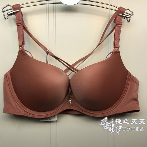 安莉芳旗下E-BRA交叉美背內衣女士小胸厚杯上托聚攏文胸KB00013