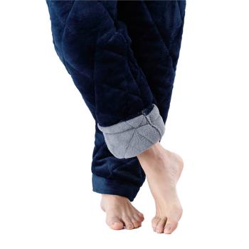 冬季棉褲男士三層加厚加絨珊瑚絨保暖夾棉睡褲4XL5XL大碼200斤