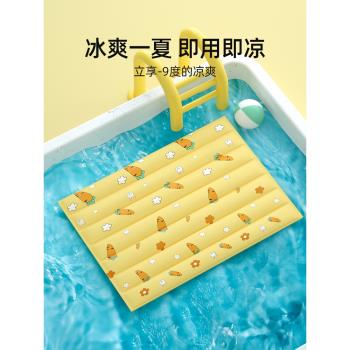 貓咪夏天涼席降溫墊子